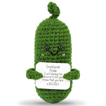 Dafuriet Mini Funny Potato, 3 Inch Knitted Wool Doll With Card For Cheer Up Gifts And Party Decorations, Cute Wool Positive Potato Crochet Doll For Birthday Gifts