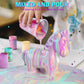 LAOESE Unicorns Paint Pouring Art Kit - DIY Craft for Kids Age 6-12, Arts and Crafts Kit for Girls & Boys, Toys Girls Boy Birthd