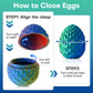 FYEFKJSA 3D Printed Dragon Eggs with Dragon Inside - 12Inch Articulated Fidget 3D Printed Animals  Interesting Decorative Gift  Easter Basket Essentials Stuffers (Laser Green)