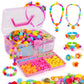 NEXBOX Crafts Jewelry Making Kit for Girls - Toddler Pop Beads Toys Sets for Kids, Necklace, Bracelet, Headmaking and Ring, Idea