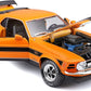 Maisto - 1/18 Scale Model Compatible With Ford Compatible With Mustang Mach-1 1970 Die-Cast Sports Car Scale Model (Orange)  mature-themed