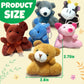 32Pcs Mini Plush Animals Toy Set Assortment Christmas Easter Bulk Stuffed Keychain Party Favors For Kids Small Animals Decoratio