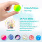 Ecoofor 24 Pieces Bouncy Balls 32Mm Bounce Balls 6 Styles High Bouncing Balls Toys For Kids Party Favors Birthdays Gift Classroo