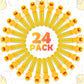 Bubbles For Kids Rubber Duck Toy Party Favors 24 Pcs Outdoor Bubble Wands Birthday Party Gift Bath Toy Rubber Duck Pool Toy Rubber Duck