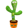 Hunfur Talking Cactus Toy That Talks Back,Volume Adjustment Dancing Mimicking Cactus Baby Toy,Singing Record Repeat What You Say, Sunny Silly Light Up Tummy Time Funny Gift For Toddler Boys Girls Toys