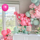 Mebay Balloons Arch Kit, 146Pcs Matte Rose Red Tender Pink Macaron Green Yellow Latex Balloon Different Sizes 18 12 10 5 Inch Fo