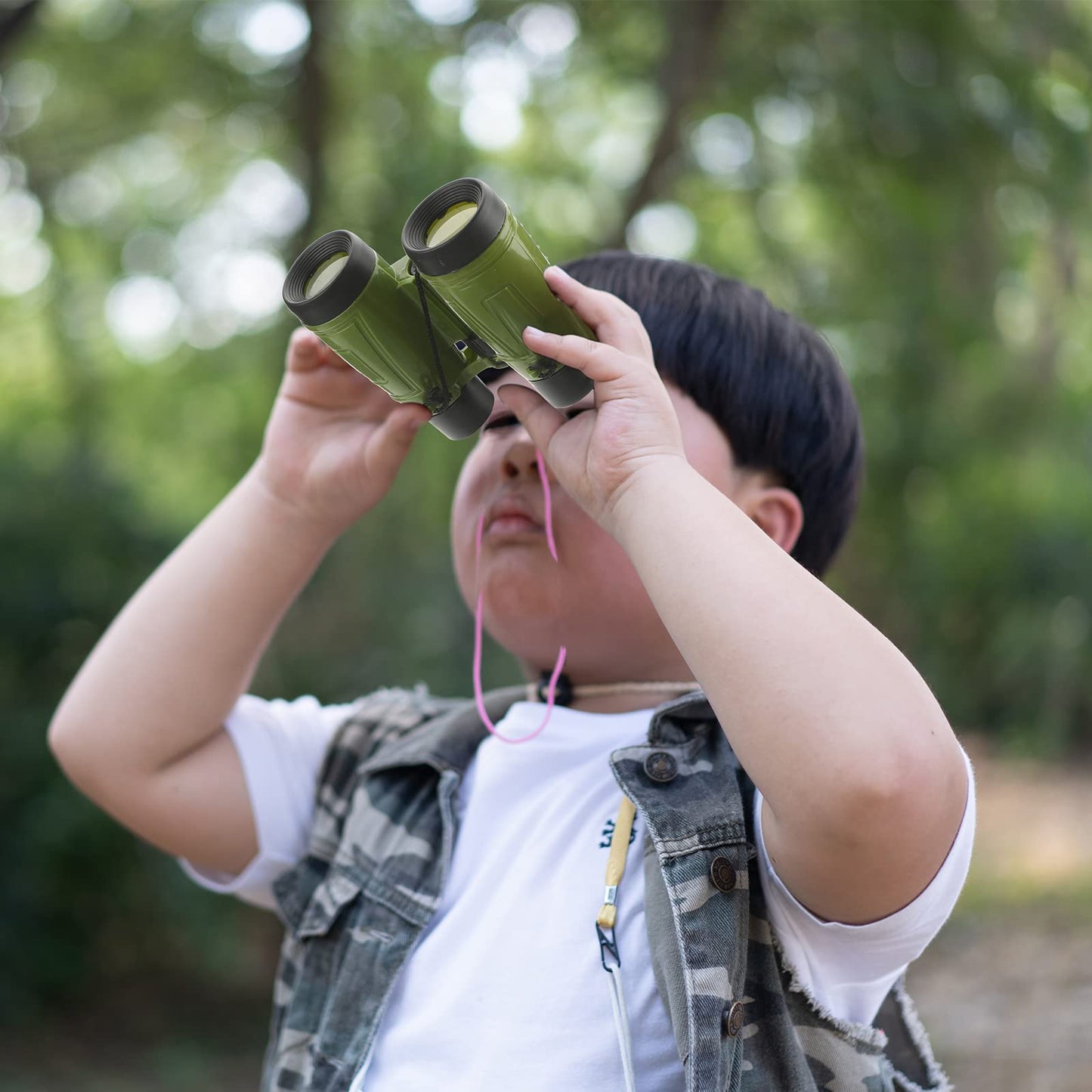Jiuguva 50 Pack Binoculars for Boys Girls Small Compact Toy Binoculars with Neck Strap Camping Party Favors Nature Exploration T
