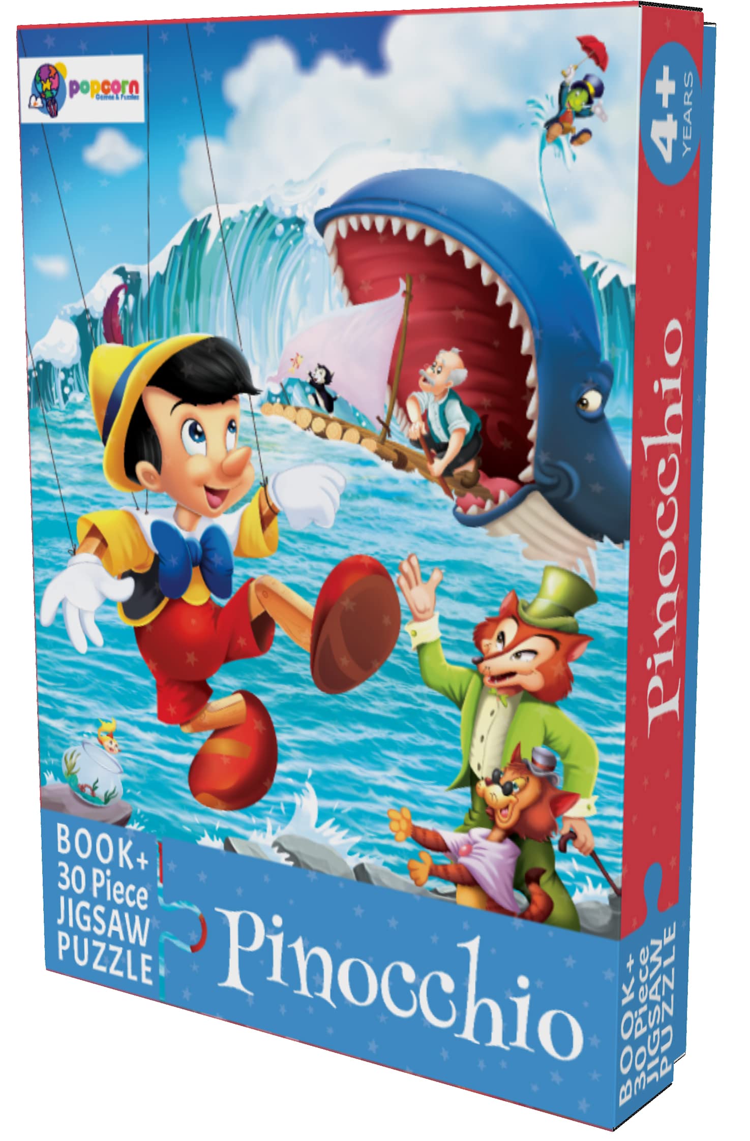 Pinocchio  30 Piece Jigsaw Puzzle With Free Reading Book