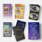 Witchy Cauldron Tarot Cards for Beginners, Medium Size, Black/White/Gold, Paper Deck with Guidebook (French)