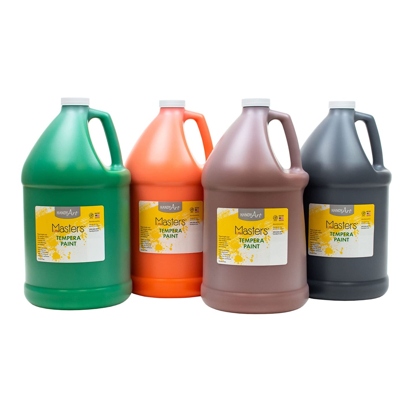 TEMPERA PAINT 4 GAL KIT OR GR BR BL