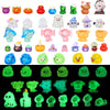 Sonwyoung 58 Pcs Halloween Luminous Mini Toys Glow In Dark Tiny Resin Figures Set Fairy House Diorama Accessories Ornament For G