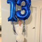 Navy Blue Number 13 Balloon 40 Inch, 13 Number Balloon, 13Th Navy Blue Birthday Decorations, 13 Year Old Girls Boys Blue Party S