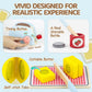 Airlab Play Kitchen Accessories Toddlers 1-3 Wooden Pop-up Toaster Toy Play Food Kids Age 1 2 3, Bread, Butter, Poached Egg Cutt