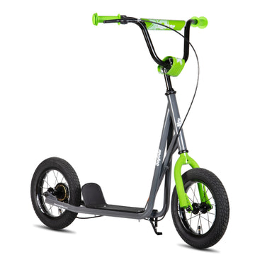 JOYSTAR Kick Scooter for Ages 5-9 Years Old Boys Girls  12 Inch Big Wheels Scooters for Kids  Teens and mature-themeds  Adjustable Handlebar  Kids Scooter  Gray
