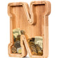 Summidate Wooden Letter Piggy Bank| Piggy Bank For Boys Girls Toddler| Alphabet N Money Bank| Coin Bank Birthday Gift For Kids|2024 Graduation Money Box (N)