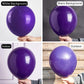 PartyWoo Purple Balloons Pack - 100 pcs, 18/12/10/5 Inch Rubber Balloons for Birthday, Halloween, Graduation Decorations - Royal Purple-Y16