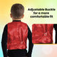 Red Sequined Vest - Size L (12-14)