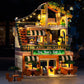 Insoon City Coffee House Building Set With Light, 1173 Pcs Cafe Shop Building Block Toy With Ordering Counter Baking Room, Architecture Construction Model For Adults Teens Kids Boys Girls Ages 6-12+