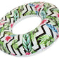 Playtek Toys Tropical Floral Print Tube Inflatable Pool Float, Round Tube (Pt8024)