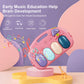 dearlomum Baby Play Mat with Piano & 5 Sensory Toys, Cotton, Pink, Model H-1624, for Newborns 0-12 Months