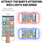 Wolmund Toy Learning Play Cell Phone With 8 Functions And Dazzling Lights Interactive Toy For Toddler Baby Kids Boys Girls, White