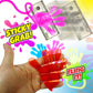 Ja-Ru Giant Glitter Sticky Hands (3 Toys Assorted) Large Stretchy Hand. Halloween Party Favors, Goodie Bag Stuffers & Classroom Prizes. Sensory Slap Toys For Kids. Piñata Stuffing. 414-4A