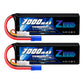 Zeee 3S Lipo Battery 7000mAh 11.1V 100C RC Batteries EC5 Connector Soft Case with Metal Plates for RC Car Truck Tank Racing Mode