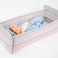 Tiny Treasures Brown Haired Baby (Cot Packaging)