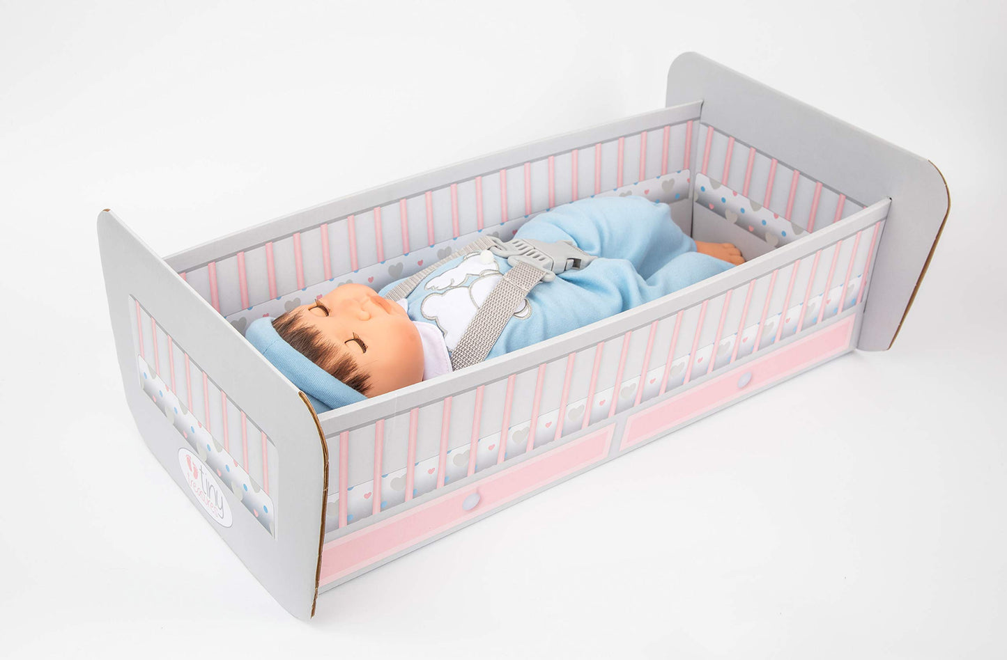 Tiny Treasures Brown Haired Baby (Cot Packaging)