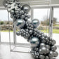 Bezente Metallic Silver Balloons 18 Inch - 30 Pack Large Thick Silver Balloons Big Round Chrome Silver Latex Balloons For Weddin