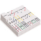 Yellow Mountain Imports Chicken Foot Game Set with Double 9 Dominoes, Wooden Case, 7.3"x7.3"x2.4", Yellow, Acrylic