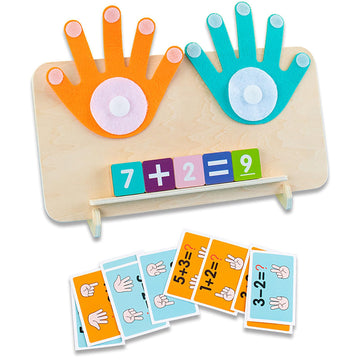 Educational Number Learning Toys For Toddlers 2-4 Years, Kids Finger Counting Montessori Math Number Blocks Homeschool Supplies, Prechool Math Teaching Aids Gift For Boys And Girls 3 4 5 6 Years Old