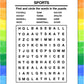 ZOCO - Word Search for Kids - Mini Activity Pads (50 Bulk Pack Without Crayons) - Party Favors, Goodie Bag Stuffers, Activities