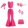 Shelovesit Girls Movie Doll Costume, Kids Rose Outfit Movie Cosplay Dress Up Halloween Birthday Party (110Cm/3T-4T)