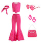 Shelovesit Girls Movie Doll Costume, Kids Rose Outfit Movie Cosplay Dress Up Halloween Birthday Party (140Cm/7T-8T)
