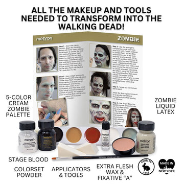 Mehron Makeup Premium Character Kits| Makeup Kits for Halloween & Cosplay| Made in the USA | Complete Makeup Kit | Includes all