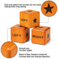 Crobyi Giant Right Center Left Dice Game With 24 Large Chips & Carry Bag. 3.5'' Giant Wooden Outdoor & Lawn Dice Game For Family