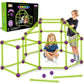 Springflower 100 Pcs Glow In The Dark Fort Building Kit For Kids,Educational Gift For 3 4 5 6 7 8 9 10 11 12 Years Old Boys And Girls,Stem Construction Toys