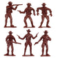 TimMee Cowboys and Indians Plastic Figures - 40pc Playset - Made in USA