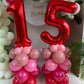 40 Inch Red 15 Number Balloons Giant 15 Or 51 Balloons Red Birthday 15 Balloons 15Th Birthday Anniversary Party Decorations Supp
