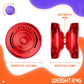 Professional Responsive Yoyo K2 Crystal, Dual Purpose Plastic Yoyo For Kids Beginner, Replacement Unresponsive Bearing For Advanced Yoyo Players + Removal Tool + 12 Yoyo Strings + Yo Yo Bag(Red)