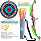 Temi Kids Bow And Arrow Set - Led Light Up Archery Toy Set With 10 Suction Cup Arrows, Target & Quiver, Indoor And Outdoor Toys For Children Boys Girls