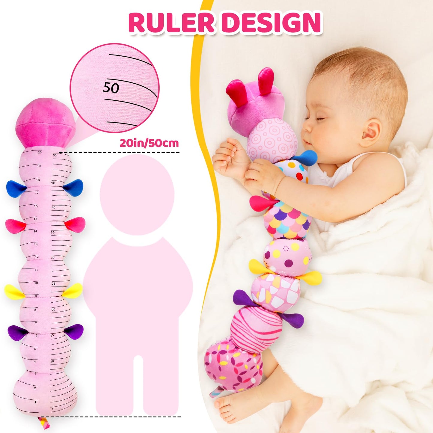 Kmuysl Baby Montessori Toys 0-6 6-12 Months, Sensory Music Animal Stuffed Toy For 0 1 2 3 4 5 6+ Months, Plush Toy With Crinkle
