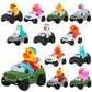 24 Pcs Jeep Ducks Rubber Ducks, 3.5 Inch Jeep Ducks For Ducking, Jeeps Suitable For 2 Inch Ducks, 12 Rubber Ducks Assortment Wit