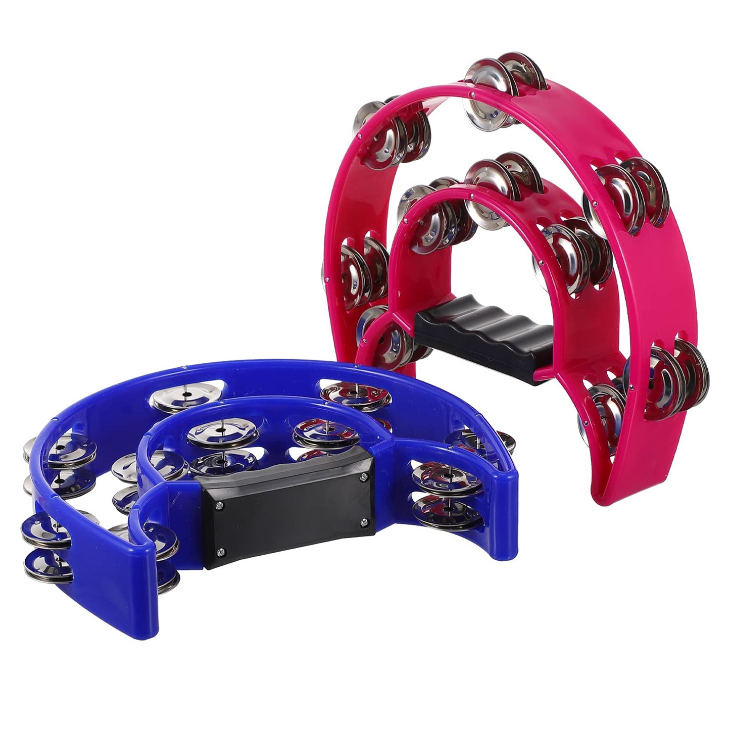 Excluzo Baby Tots 2Pcs Outdoor Kids Tambourine Percussion Instruments Handheld Bells Gift Choices Adullt Toys