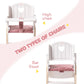 Robud Play High Chair, Pretend Play High Chair With Cushion, Movable Table, Wooden Baby Doll Accessories, Fits 18-20 Inch Dolls, White