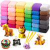 Air Dry Clay 36 Colors, Modeling Clay for Kids, DIY Molding Magic Clay, Toy Gifts for Age 3+ Years Old Boys Girls Kids