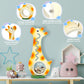 Aorcmitn Wooden Giraffe Piggy Bank Boalord For Boys Kids Girls Clear Big Belly Animal Coin Bank For Toddler Real Money Toy