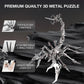 Oworld 3D Metal Model Kits, Mechanical 3D Metal Puzzles For Adults, Steel Warcraft Collection Diy Animal Brain Teasers Simple 3D