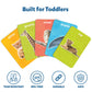 Skillmatics Thick Flash Cards For Toddlers - Animals & Their Babies, 3 In 1 Educational Game, Gifts, Includes Learning Activitie
